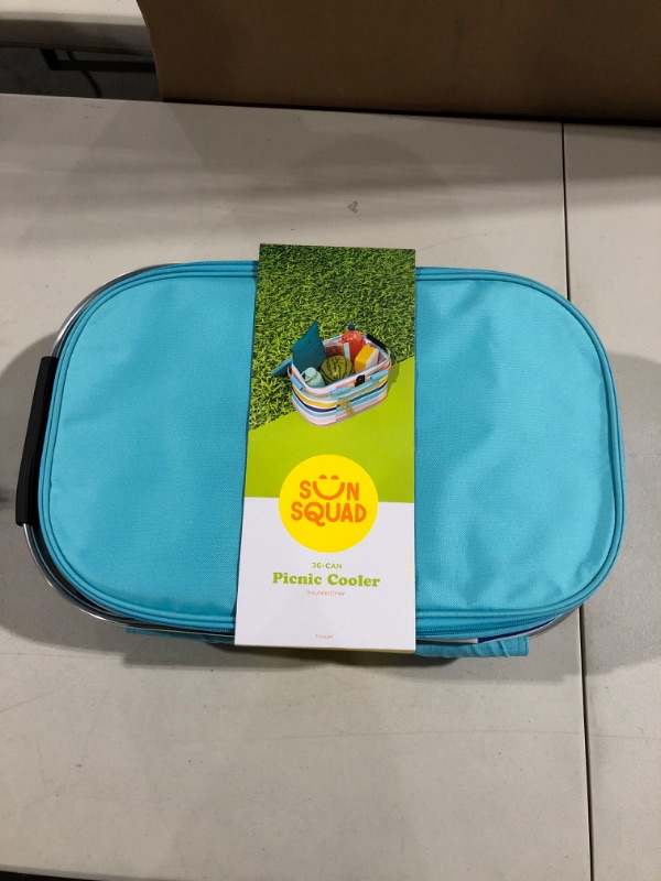 Photo 2 of 13.5qt Picnic Cooler Stripe - Sun Squad