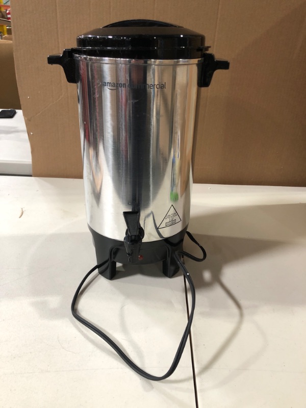 Photo 2 of AmazonCommercial Coffee Urn - Aluminum, 40 Cups/6 Liters 40 Cup 1 Spout