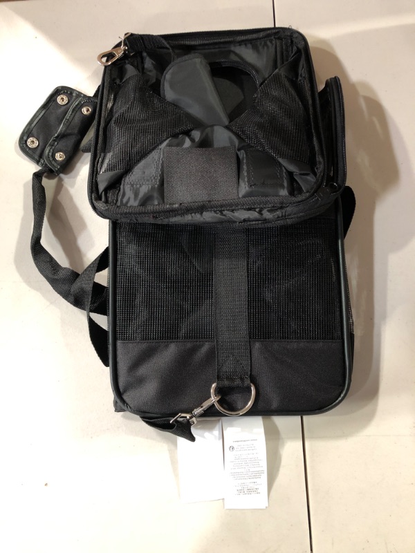 Photo 1 of AmazonBasics Black Soft-Sided Pet Carrier - Large