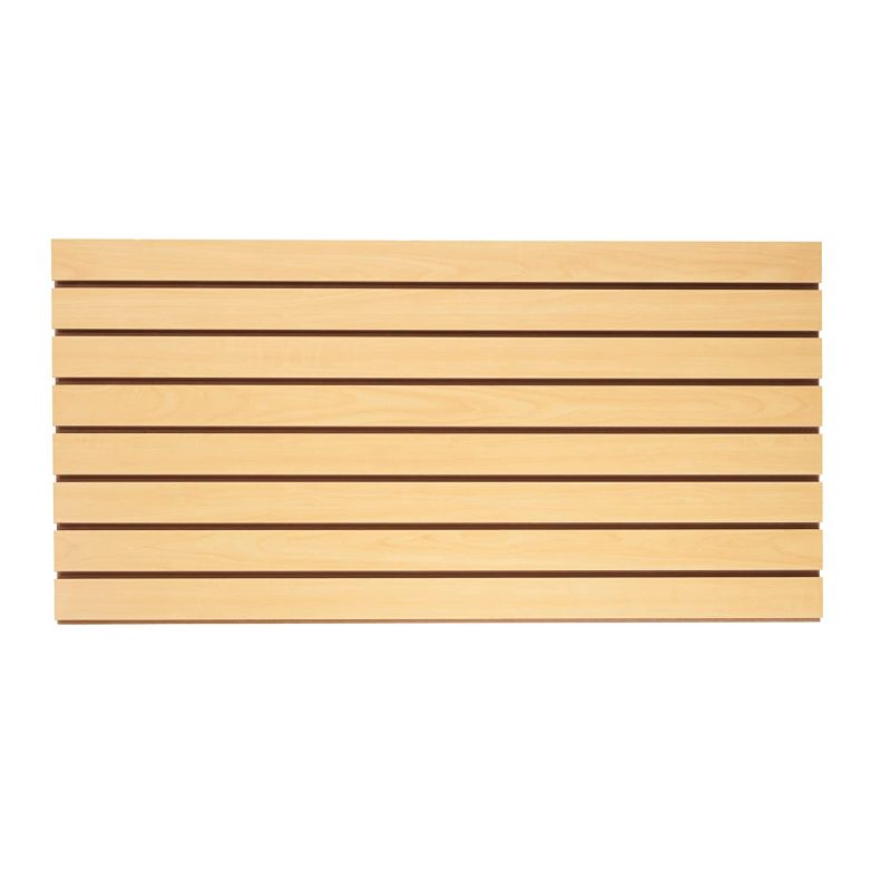 Photo 1 of 4 ft x 2 ft Horizontal Maple Slatwall Easy Organizer Panel