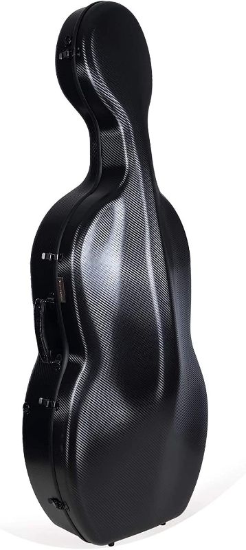 Photo 1 of Crossrock 4/4 Cello Case, Carbon Fiber Composite with Wheels-Rose Gold