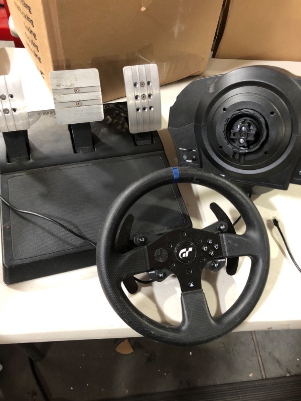 Photo 2 of !!!NON-FUNTIONAL!!! * !!!SEE CLERK NOTES!!!
Thrustmaster T300 RS - Gran Turismo Edition Racing Wheel - PC/PS4/PS5 - Black 