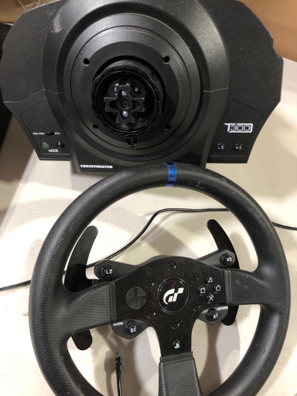 Photo 4 of !!!NON-FUNTIONAL!!! * !!!SEE CLERK NOTES!!!
Thrustmaster T300 RS - Gran Turismo Edition Racing Wheel - PC/PS4/PS5 - Black 