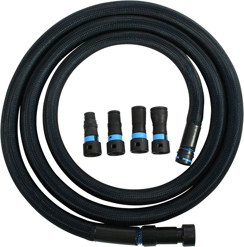 Photo 1 of Cen-Tec Systems 95556 Antistatic Vacuum Hose and Shop Vacs with Expanded Multi-Brand Power Tool Adapter Set, 16 Ft Protective Sleeve,