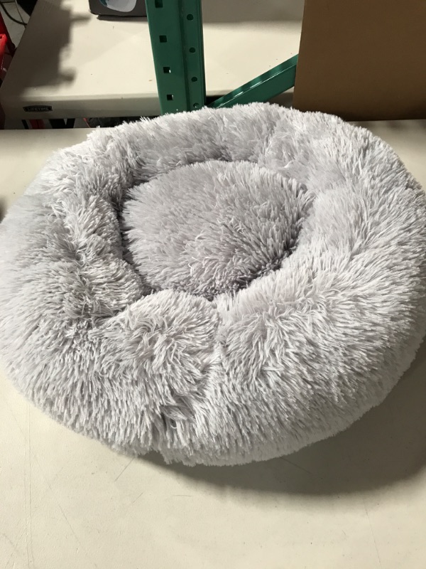 Photo 2 of Dog Bed Cat Bed, Round Donut Dog Bed, 