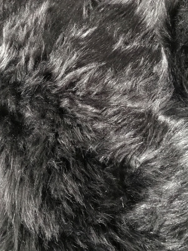Photo 2 of  Fur Rug Black Fuzzy Rug