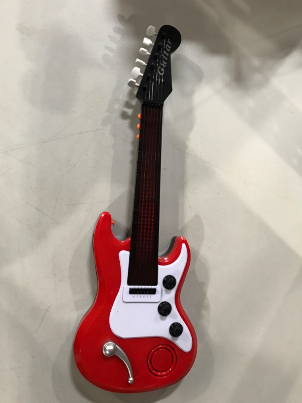 Photo 2 of lightahead 389-8 electronic guitar with sound and lights 22 inch guitar with preset music and vibrant sounds fun musical guitar