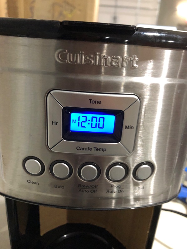 Photo 5 of **USED/SEE NOTES** Coffee Maker by Cuisinart, 14-Cup Glass Carafe, Fully Automatic, Stainless Steel