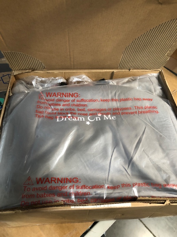 Photo 1 of Dream On Me Traveler Portable Bassinet in Cloud Grey, Lightweight 37"L x 22"W x 27"H
