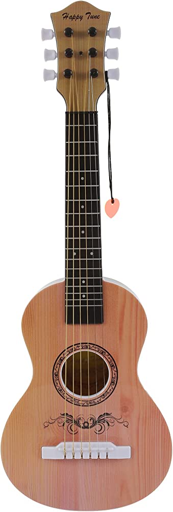 Photo 1 of 23" Acoustic Guitar, Kids 6 String Toy Guitar - Realistic Steel Strings - Beginner Practice First Musical Instrument for Children, Toddlers (Natural)