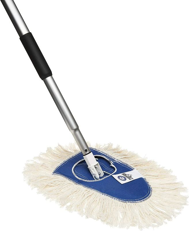 Photo 1 of 
Nine Forty Residential | Commercial USA Cotton Wedge Hardwood Floor Dry Dust Mop Head | Handle