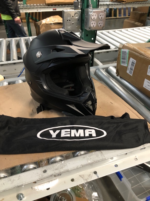 Photo 2 of Motorcycle Motocross ATV Helmet DOT Approved - YEMA Helmet YM-915 Motorbike Moped Full Face 