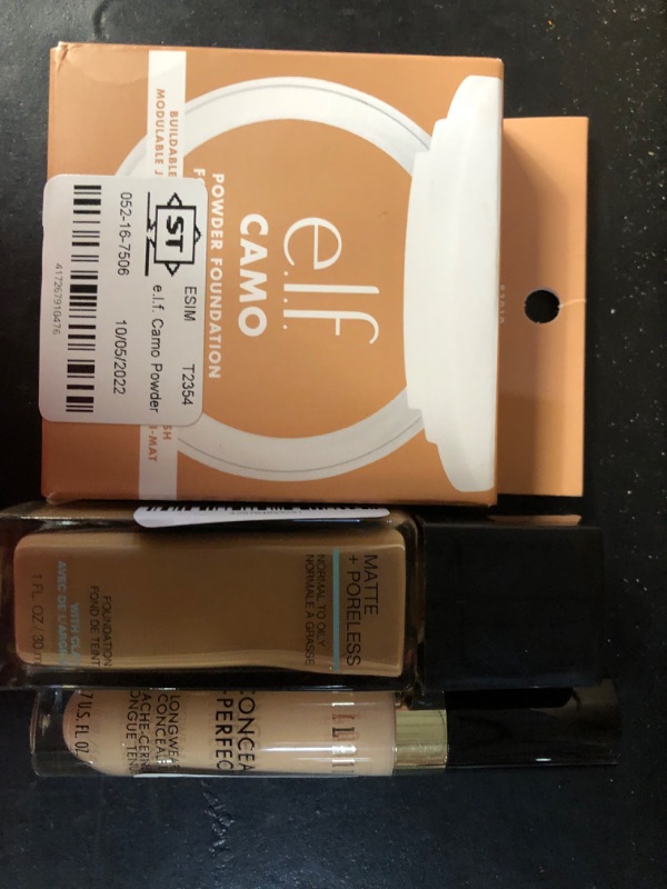 Photo 1 of ***BUNDLE***
Maybelline Fit Me Matte + Poreless Liquid Foundation Makeup - 1.0 Fl Oz
Milani Conceal and Perfect Longwear Concealer - 0.17 Oz
E.l.f. Camo Powder Foundation Medium 330 W - 0.3 Oz | CVS
