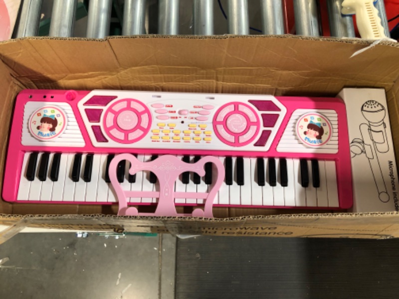 Photo 2 of BAOLI 49 Keys Kids Piano Keyboard with Microphone