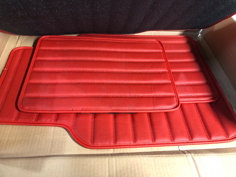 Photo 3 of FH Group Floor Mats - Faux Leather Floor Mats for Cars, Universal Fit Automotive Floor Mats