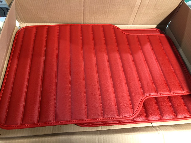 Photo 2 of FH Group Floor Mats - Faux Leather Floor Mats for Cars, Universal Fit Automotive Floor Mats