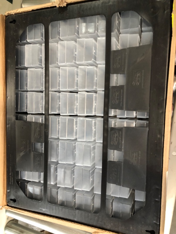 Photo 2 of [DAMAGE] Akro-Mils 10164 64 Drawer Plastic Parts Storage 