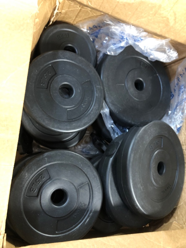 Photo 2 of -USED/MISSING SOME WEIGHTS-Sunny Health & Fitness Exercise Vinyl 40 Lb Dumbbell Set 