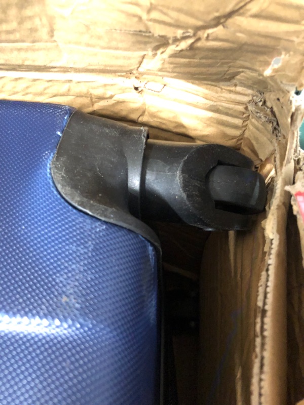 Photo 5 of [DAMAGED] Travelers Club Chicago Hardside Expandable Spinner Luggage, Navy Blue