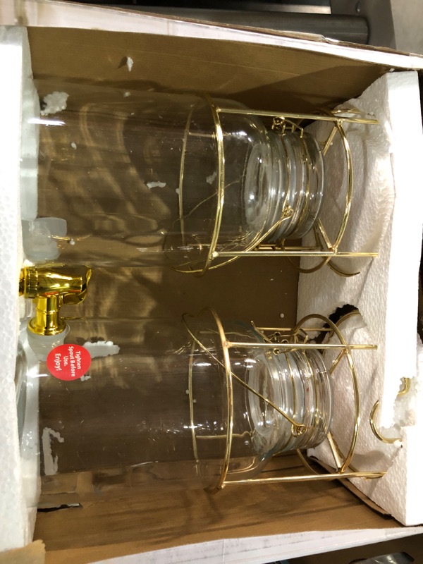 Photo 1 of [DAMAGE] Glass Bail & Trigger Locking Lid Beverage Dispenser 