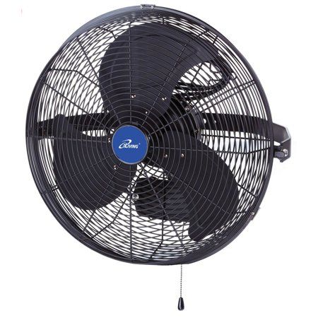 Photo 1 of [USED] ILIVING 18 Wall-Mount Outdoor Misting Fan Black
