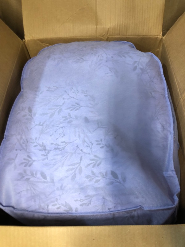 Photo 2 of Boppy Total Body Pregnancy Pillow Gray Scattered Leaves