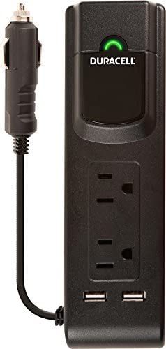 Photo 1 of Duracell DRINVPS175 Black 175 Watt Portable Power Inverter
