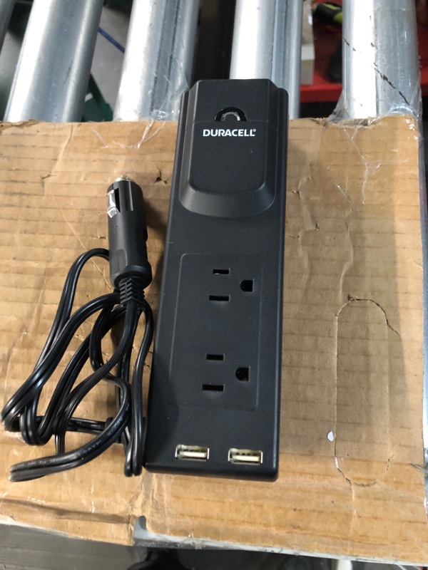 Photo 2 of Duracell DRINVPS175 Black 175 Watt Portable Power Inverter
