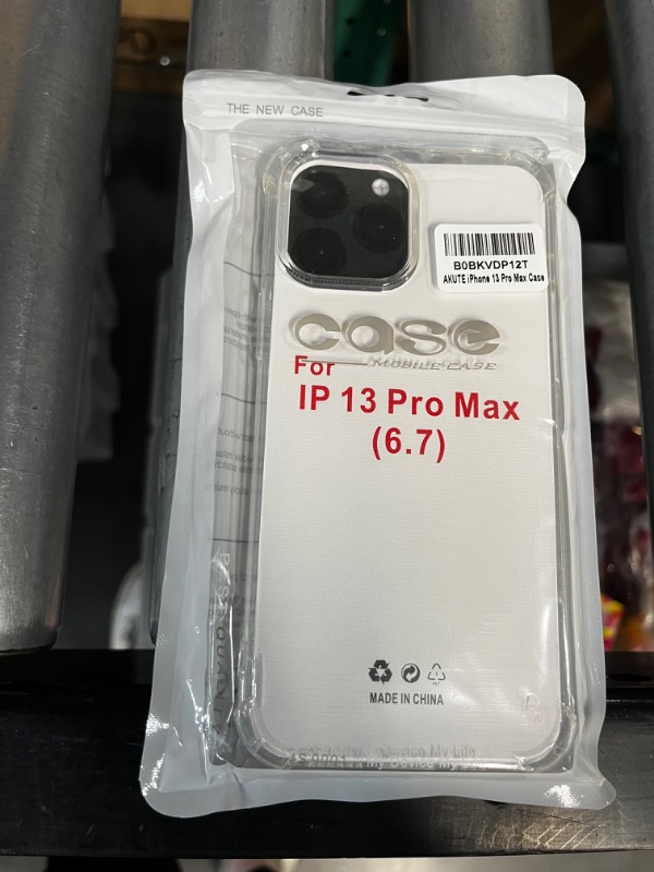 Photo 1 of AKUTE iPhone 13 Pro Max Clear Case| Anti-Scratch & Shock Absorption