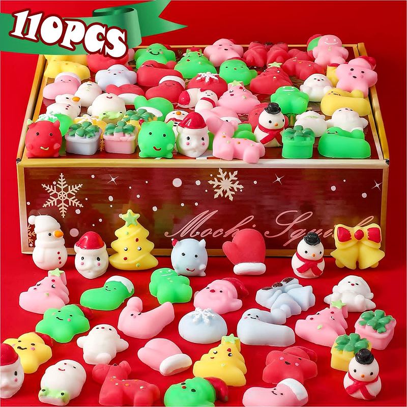 Photo 1 of 26 PCS. Christmas Mochi Squishy Toys, Kawaii Squishy Fidget Toys, Stress Relief Toys for Teens