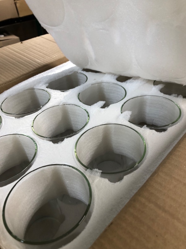 Photo 1 of 12 Pack Glass Cylinder Vases Clear Flower Vase 10 Inches Tall Floating Candle Holders Centerpiece Vases for Table Home Wedding Decorations Formal Dinners(10 Inch)