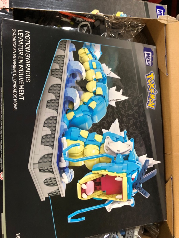 Photo 2 of MEGA Pokémon Building Toys For Adults, Motion Gyarados With 2186 Pieces, Moving Mouth And Tail, Gift Idea For Collectors