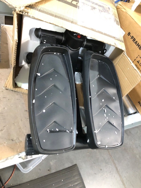 Photo 1 of ***USED*** Steppers for Exercise, Mini Stepper with LCD Monitor, Quiet Fitness Stepper with Resistance Bands, Gym Stair Stepper for Home Workout, Legs Arm Full Body Training Black801