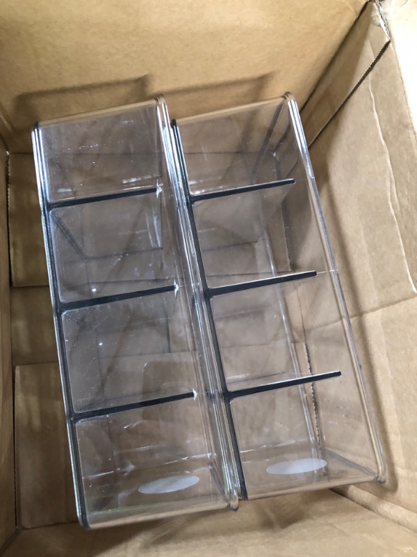 Photo 1 of ***DAMAGED*** Plastic Storage Organizers, 2 PCS