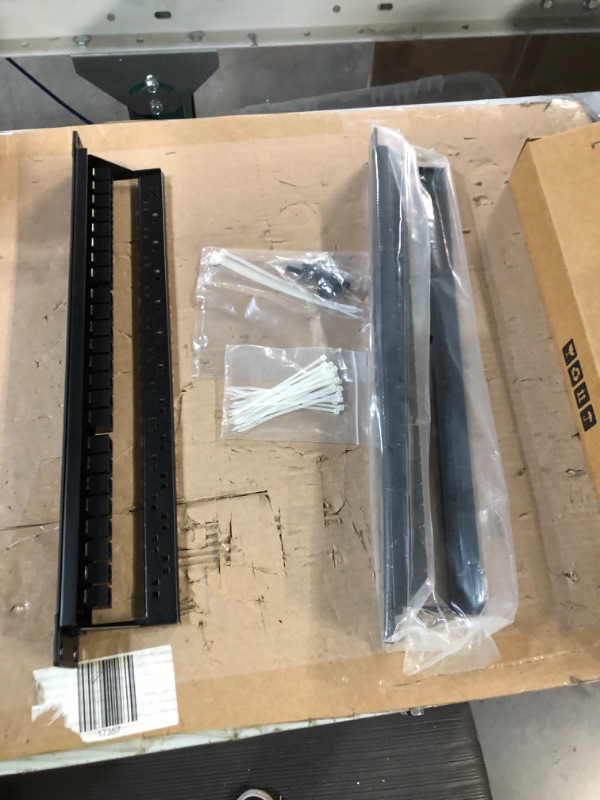 Photo 2 of ***USED*** Patch Panel 24 Port Cat6 with Inline Keystone 10G Support, Rapink Pass-Thru Coupler Patch Panel UTP 19-Inch with Removable Back Bar, 1U Network Patch Panel for Cat6, Cat5e, Cat5 Cabling