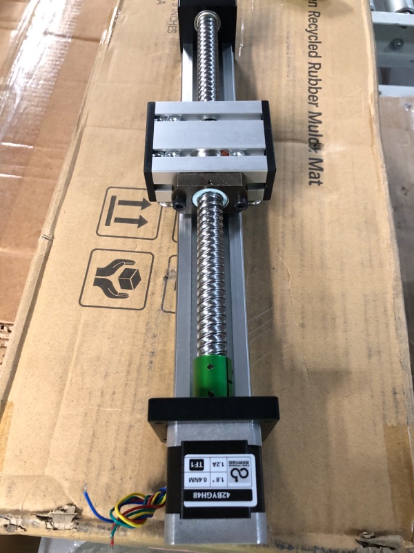 Photo 3 of Linear Guide Actuator,200mm Range CNC Linear Guide Rail Slide Stage Ball Screw Guide Actuator Table with 42 Stepper Motor(1610 200mm)