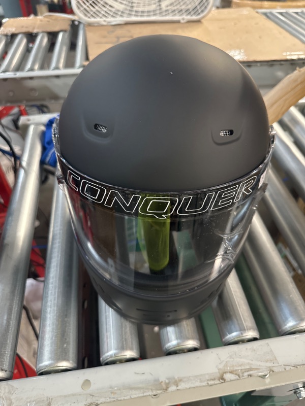 Photo 2 of Conquer Snell SA2020 Full Face Auto Racing Helmet X-Large Black