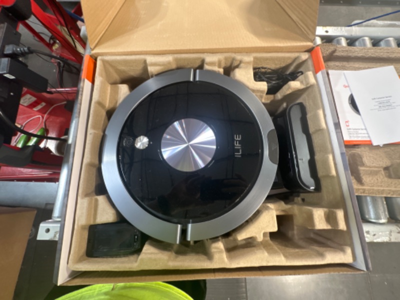 Photo 2 of *UNTESTED* ILIFE A9 Robot Vacuum Cleaner, Wi-Fi Connected, Cellular Dustbin, Strong Suction, 2-in-1 Roller Brush, Automatic Self-Charging