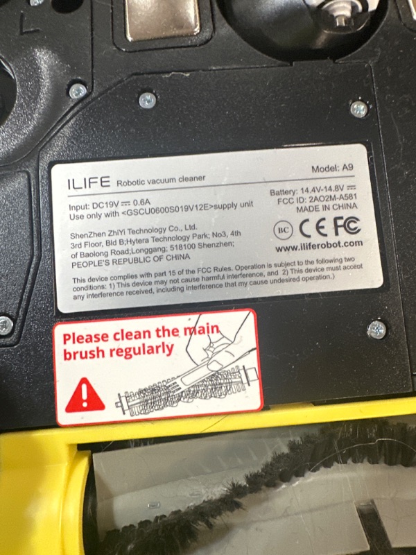 Photo 3 of *UNTESTED* ILIFE A9 Robot Vacuum Cleaner, Wi-Fi Connected, Cellular Dustbin, Strong Suction, 2-in-1 Roller Brush, Automatic Self-Charging