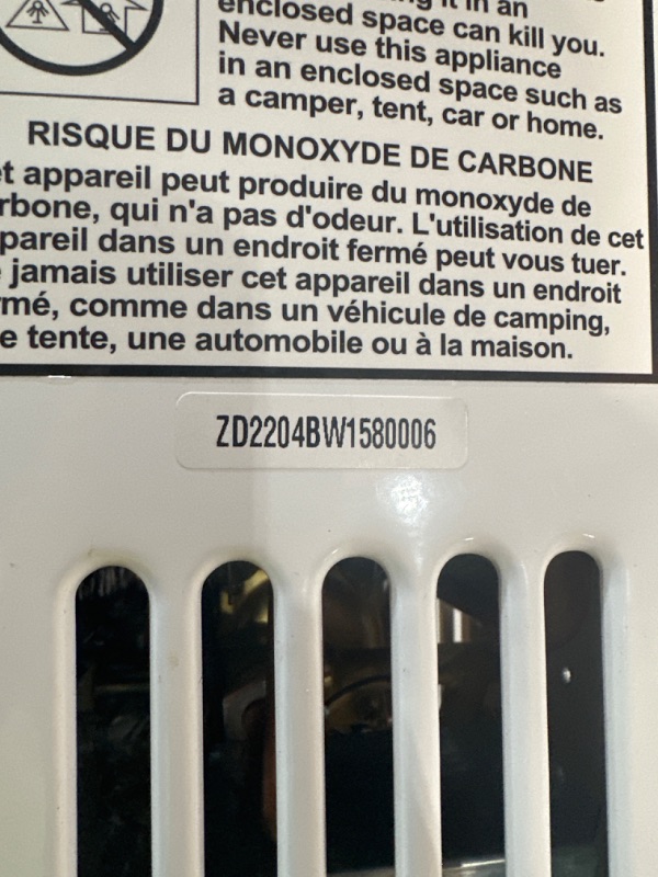 Photo 3 of *UNTESTED* Portable Water Heater, Camplux Propane Water Heater, 1.58 GPM Tankless Gas Water Heater, On Demand Water Heater, White 6L