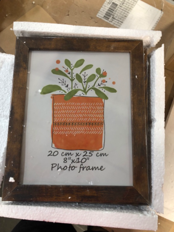 Photo 3 of 8x10 Picture Frame Rustic Brown Frames 7 Pack