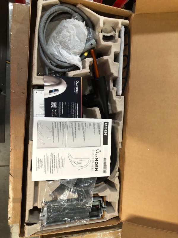 Photo 1 of ***SEE NOTES*** Moen Arbor Matte Black Smart Faucet, 7594EVBL