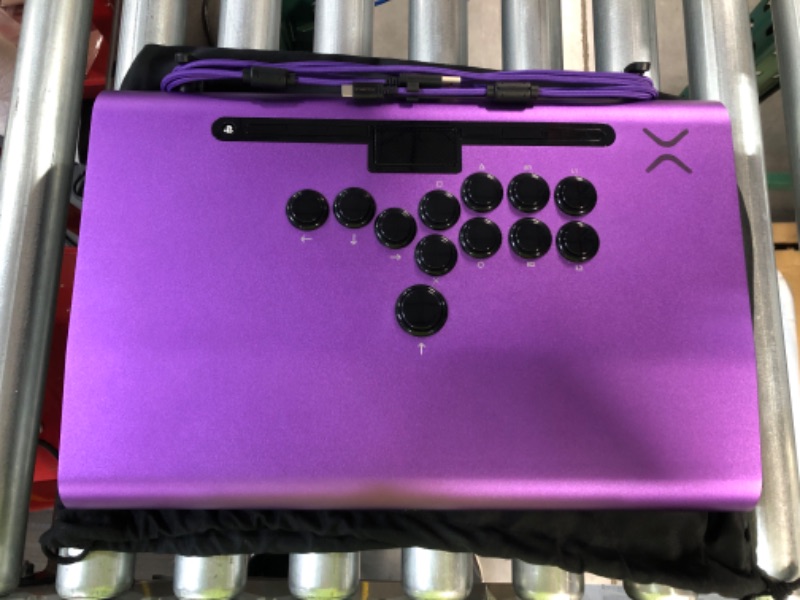 Photo 2 of **SEE NOTES** Victrix by PDP Pro FS-12 Arcade Fight Stick for PlayStation 5 - Purple Pro FS-12 Purple