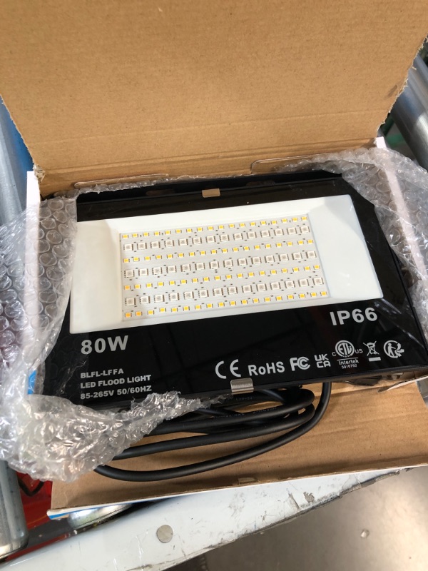 Photo 2 of **SEE NOTES** MELPO LED Flood Light Outdoor 800W Equivalent 8000LM Smart RGB Landscape Lighting with APP Control, 1 Pack