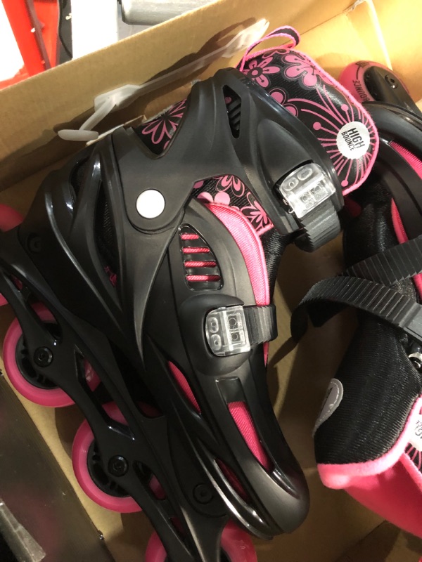 Photo 2 of High Bounce Adjustable Inline Skates Pink Large (1.5-4.5) - Big Kid