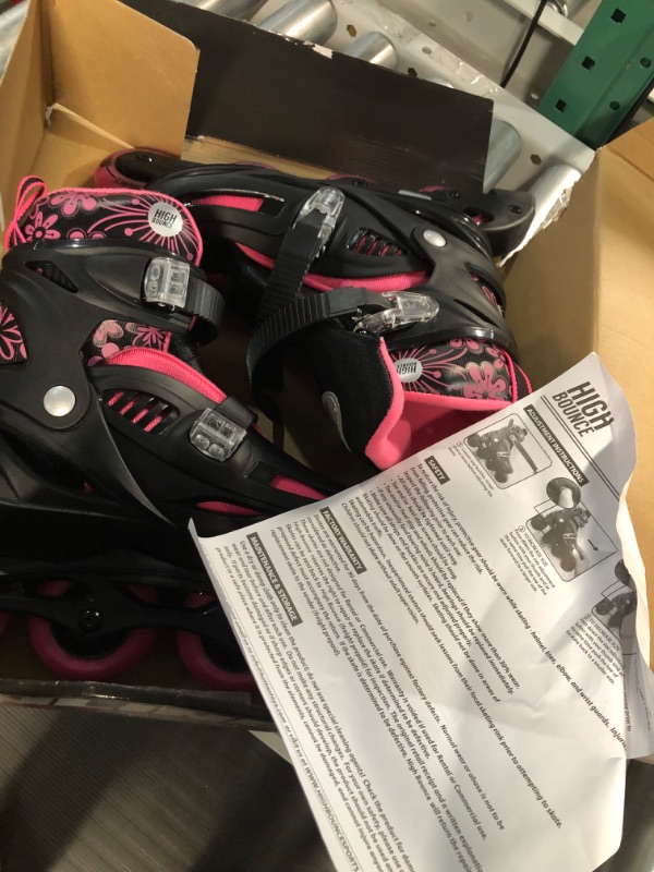 Photo 4 of High Bounce Adjustable Inline Skates Pink Large (1.5-4.5) - Big Kid