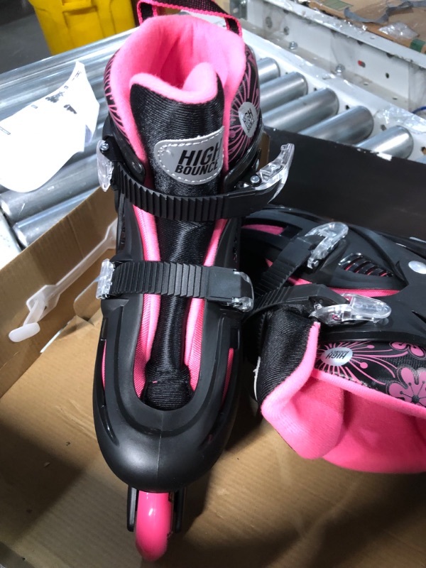 Photo 6 of High Bounce Adjustable Inline Skates Pink Large (1.5-4.5) - Big Kid