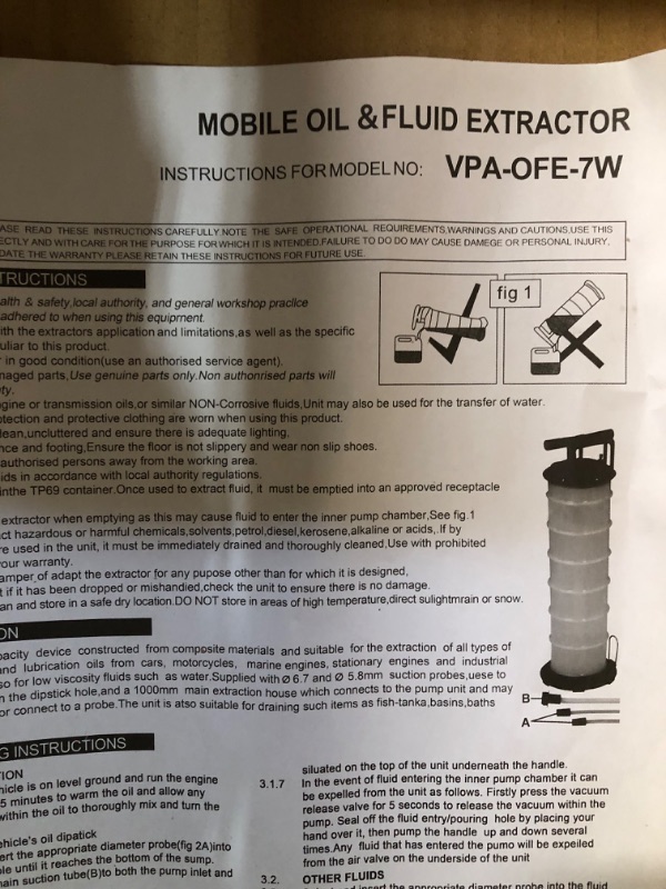 Photo 4 of SUPERFASTRACING Oil Fluid Extractor 7L 