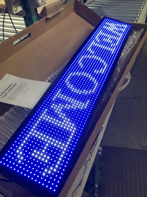 Photo 4 of [brand new] LED Display P10 Indoor LED Sign 39" x 7.5" Full Color Programmable Message Board