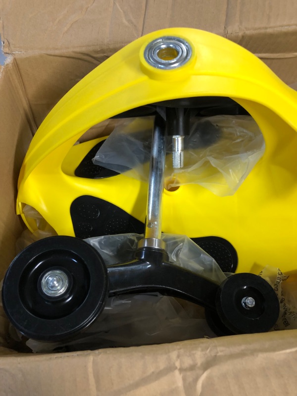 Photo 4 of *Damaged* Wiggle Car Ride On Toy – Twist, Swivel, Go (Yellow)